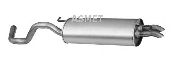 ASMET 03090 Глушник вихлопних газів кінцевий