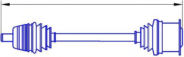 SERCORE 121002 Приводний вал