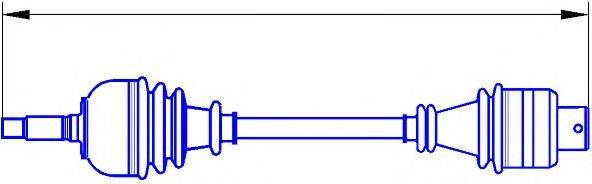 SERCORE 12827B Приводний вал