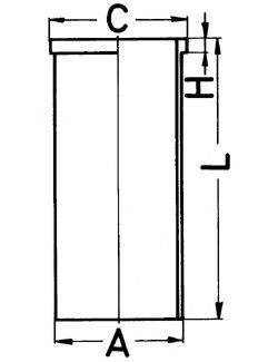 KOLBENSCHMIDT 89866190 Гільза циліндра