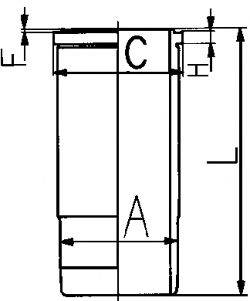 KOLBENSCHMIDT 89570110 Гільза циліндра