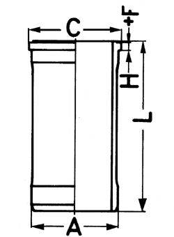 KOLBENSCHMIDT 89417110 Гільза циліндра