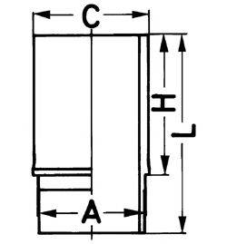 KOLBENSCHMIDT 89024110 Гільза циліндра