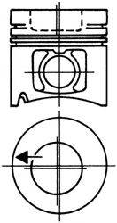 KOLBENSCHMIDT 93484602 Поршень