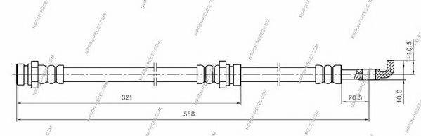 NPS M370A11 Гальмівний шланг