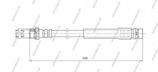 NPS M370A62 Гальмівний шланг