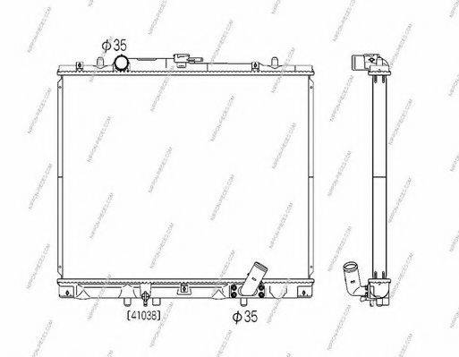 NPS M156I34 Радіатор, охолодження двигуна