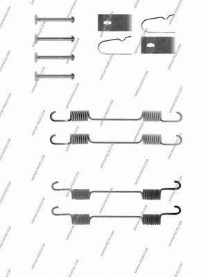 NPS H351A00 Комплектуючі, гальмівна колодка