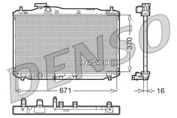 NPS DRM40005 Радіатор, охолодження двигуна