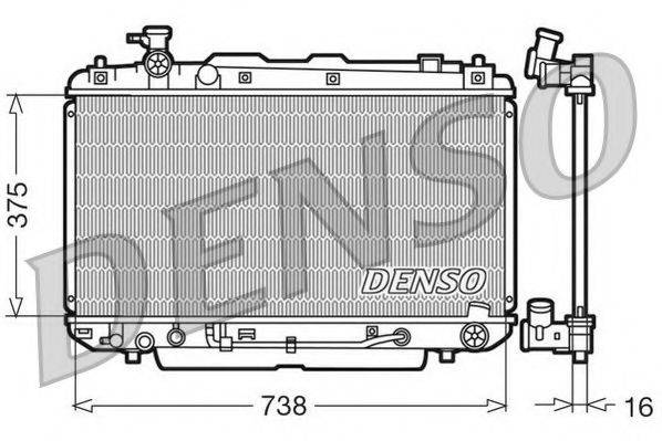 NPS DRM50022 Радіатор, охолодження двигуна