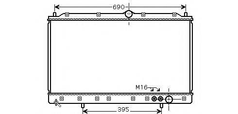 ASHUKI C55724 Радіатор, охолодження двигуна