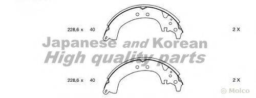 ASHUKI D08402 Комплект гальмівних колодок