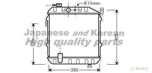 ASHUKI D55103 Радіатор, охолодження двигуна