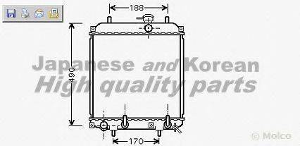 ASHUKI D55116 Радіатор, охолодження двигуна