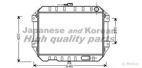 ASHUKI D55175 Радіатор, охолодження двигуна