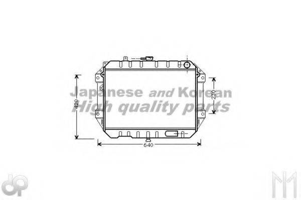 ASHUKI D55178 Радіатор, охолодження двигуна