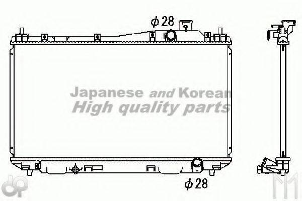 ASHUKI H55316 Радіатор, охолодження двигуна