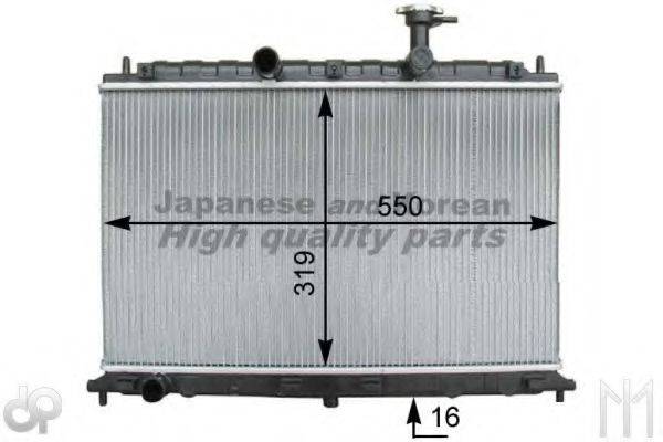 ASHUKI I25024 Радіатор, охолодження двигуна