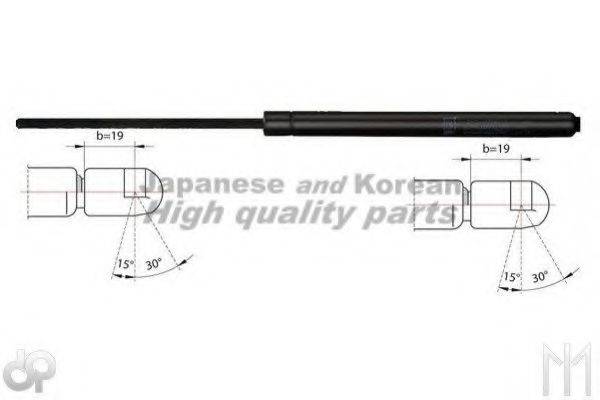 ASHUKI I92509 Газова пружина, кришка багажника