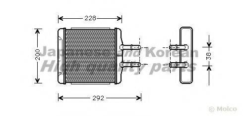 ASHUKI J21405 Теплообмінник, опалення салону