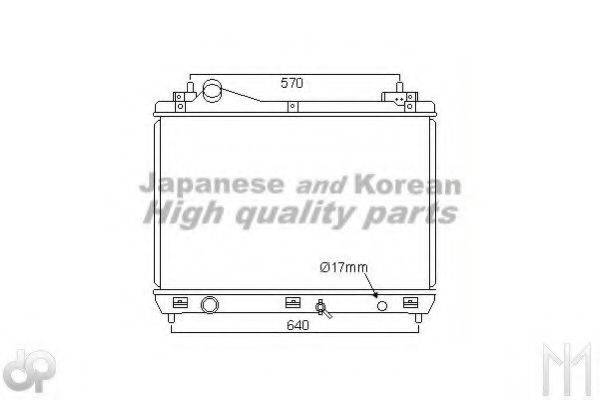 ASHUKI K45005 Радіатор, охолодження двигуна