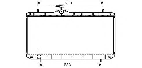 ASHUKI K45415 Радіатор, охолодження двигуна