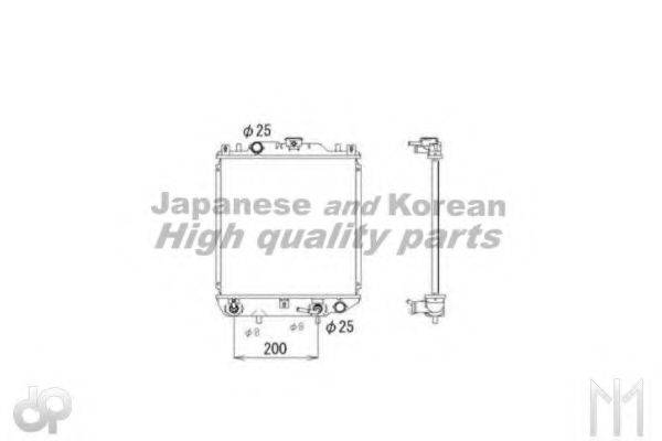 ASHUKI K45422 Радіатор, охолодження двигуна