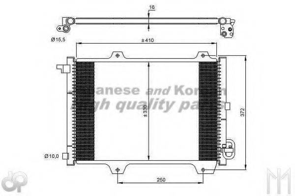 ASHUKI K46202 Конденсатор, кондиціонер