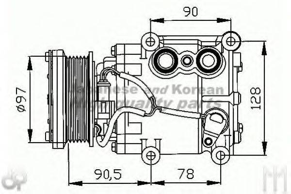 ASHUKI M55076 Компресор, кондиціонер