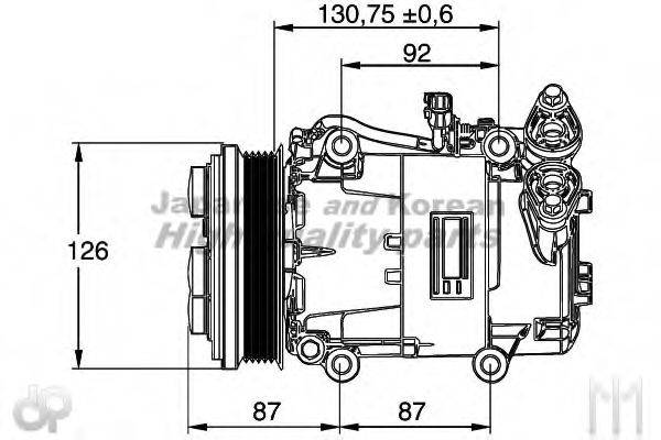 ASHUKI M55080 Компресор, кондиціонер