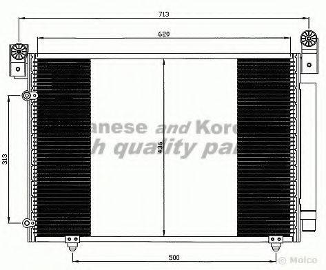 ASHUKI M55934 Конденсатор, кондиціонер