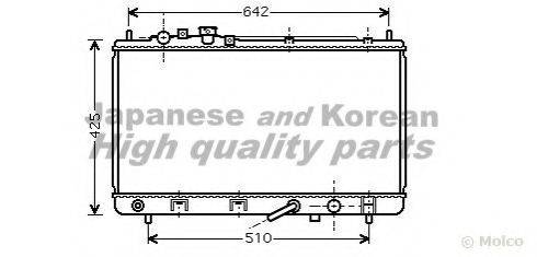 ASHUKI M55976 Радіатор, охолодження двигуна