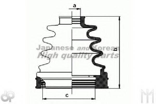 ASHUKI N03905 Комплект пильника, приводний вал