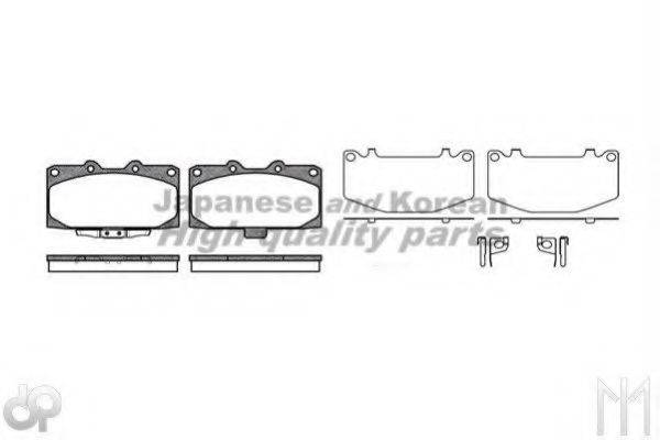 ASHUKI S01140HD Комплект гальмівних колодок, дискове гальмо