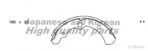 ASHUKI S01404 Комплект гальмівних колодок