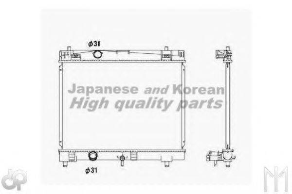 ASHUKI T55326 Радіатор, охолодження двигуна