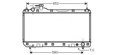 ASHUKI T55476 Радіатор, охолодження двигуна