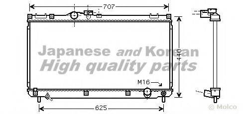 ASHUKI T55490 Радіатор, охолодження двигуна