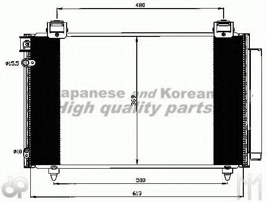 ASHUKI T55507 Конденсатор, кондиціонер