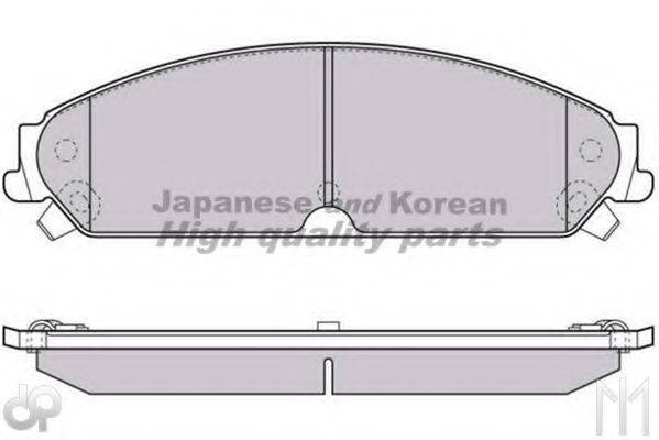 ASHUKI US104230 Комплект гальмівних колодок, дискове гальмо