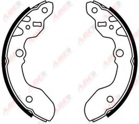ABE C08015ABE Комплект гальмівних колодок