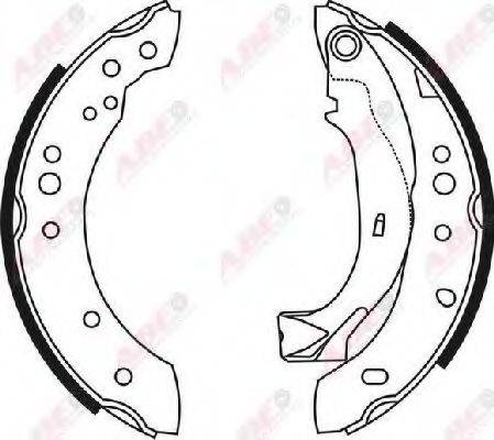 ABE C0C019ABE Комплект гальмівних колодок