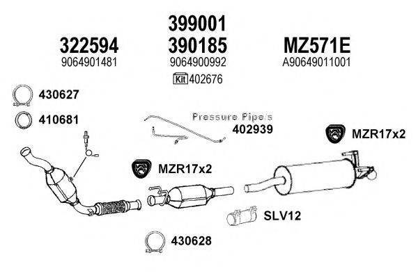 KLARIUS 600579U Система випуску ОГ