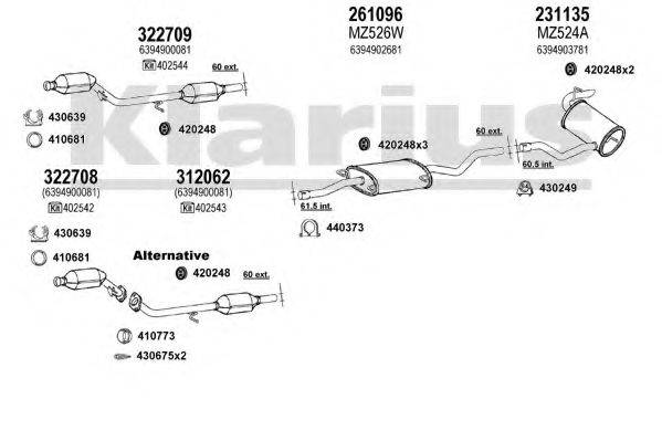 KLARIUS 600689E Система випуску ОГ