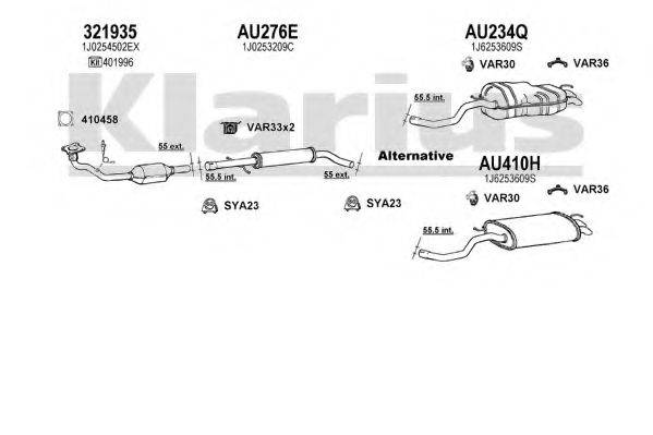 KLARIUS 931443U Система випуску ОГ