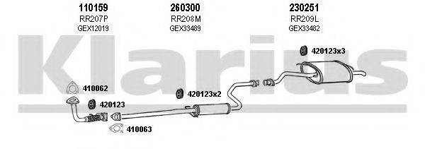 KLARIUS 120063E Система випуску ОГ