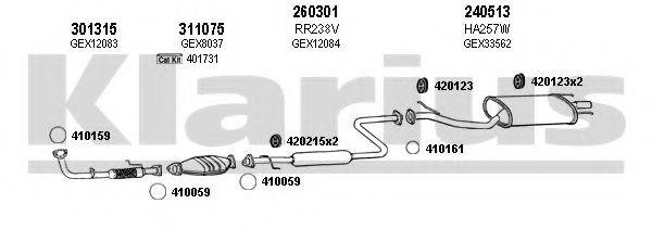 KLARIUS 120091E Система випуску ОГ