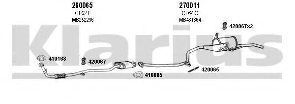 KLARIUS 210040E Система випуску ОГ