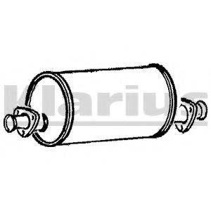 KLARIUS 210128 Середній глушник вихлопних газів