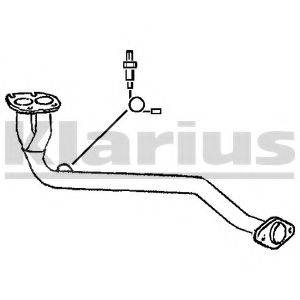 KLARIUS 301239 Труба вихлопного газу